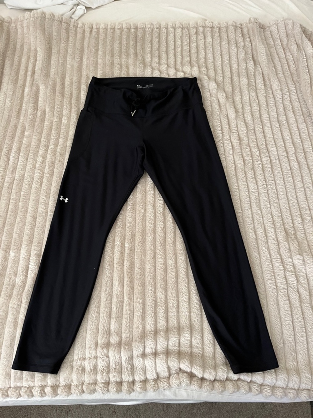 Under Armour Black Performance Leggings With Drawstring Please see details!